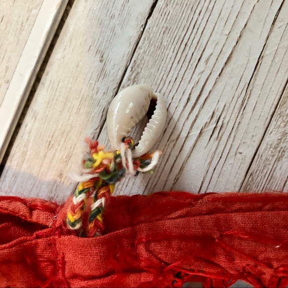 Bohemian mirrored cross-body bag, hand embroidered with cowrie shell detail - Picture 15 of 15